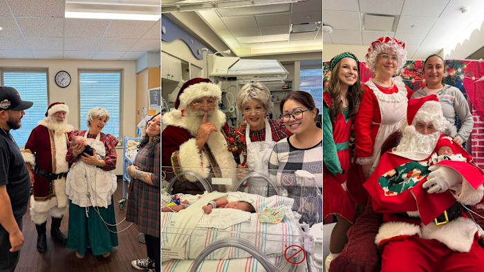 Santa makes special stop at Memorial Hermann NICU to celebrate babies’ first Christmas