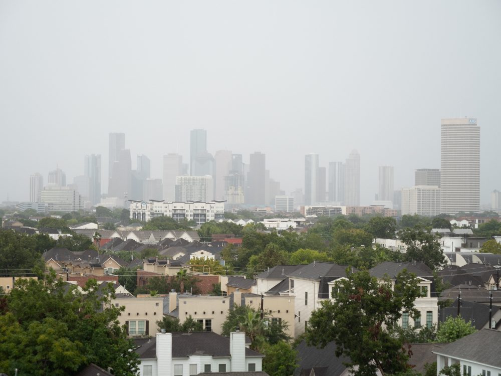 Foggy Houston Skyline