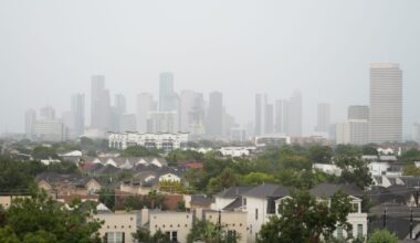Foggy Houston Skyline