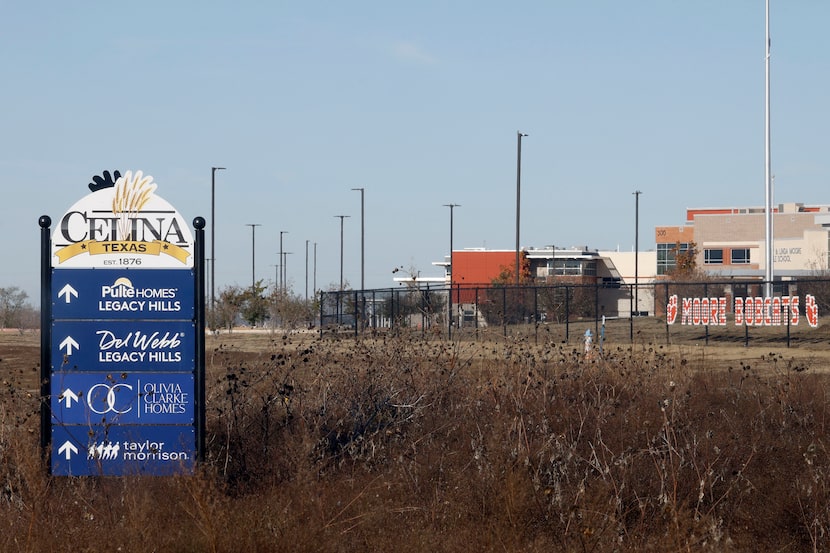 Moore Middle School is seen, Tuesday, Nov. 25, 2025, in Celina. 