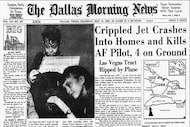 The front page of the May 14, 1964, edition of The Dallas Morning News shows a collection of...