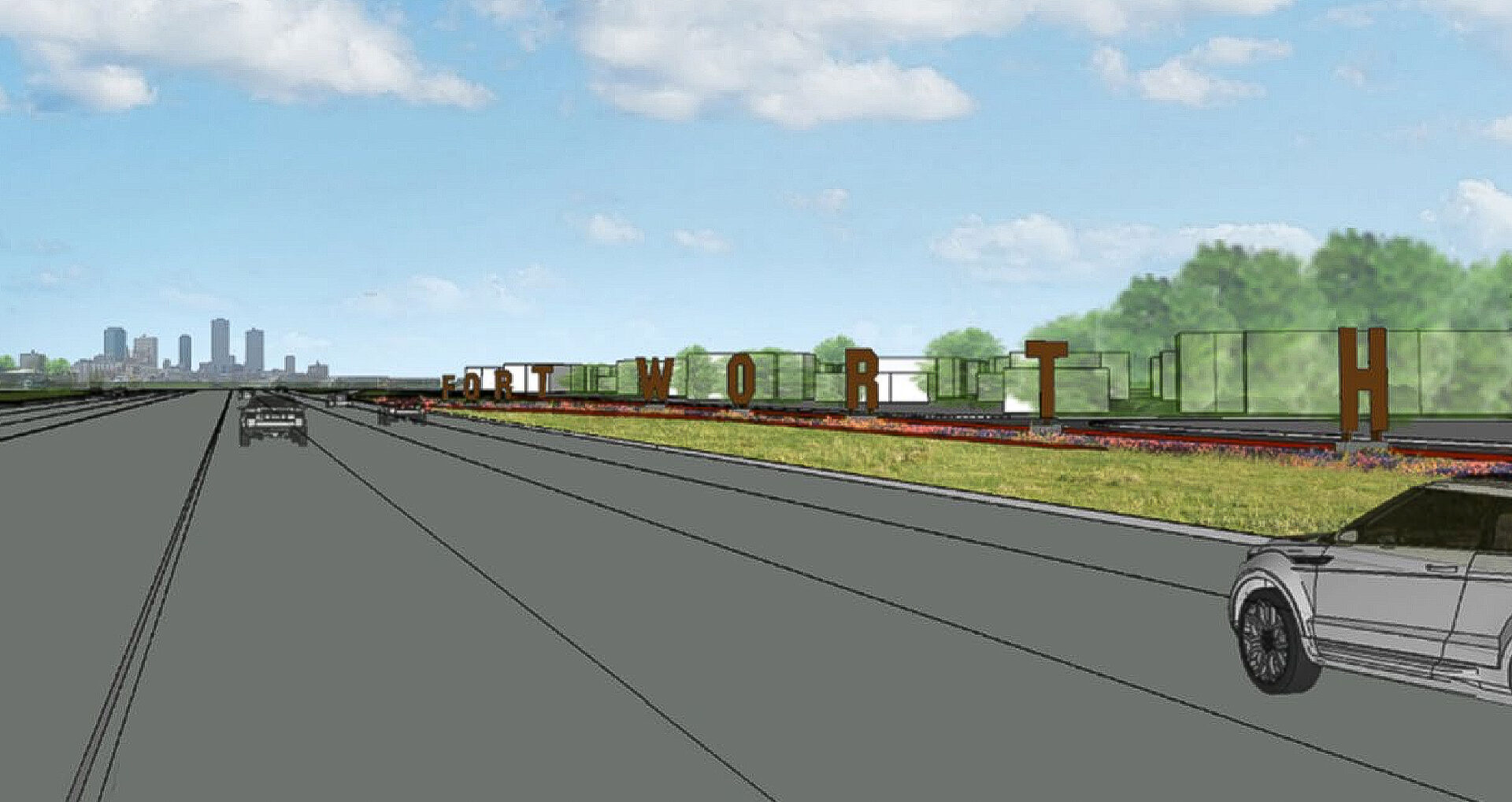 East Fort Worth gateway sign on track to welcome drivers in spring 2026