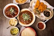 Dishes made with birria at Birrieria Aguiñaga in Dallas on Wednesday, July 23, 2025. 