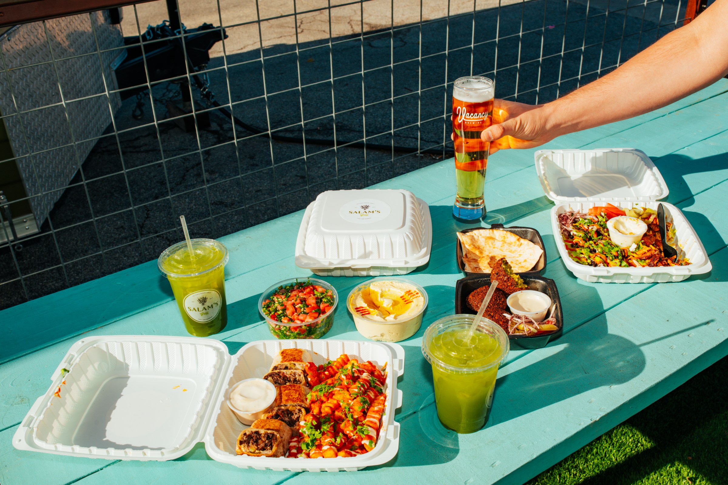 Salam’s Grill also has mango mint drinks.