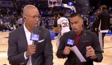 San Antonio Spurs Announcer Tries Smelling Salts Live On-Air