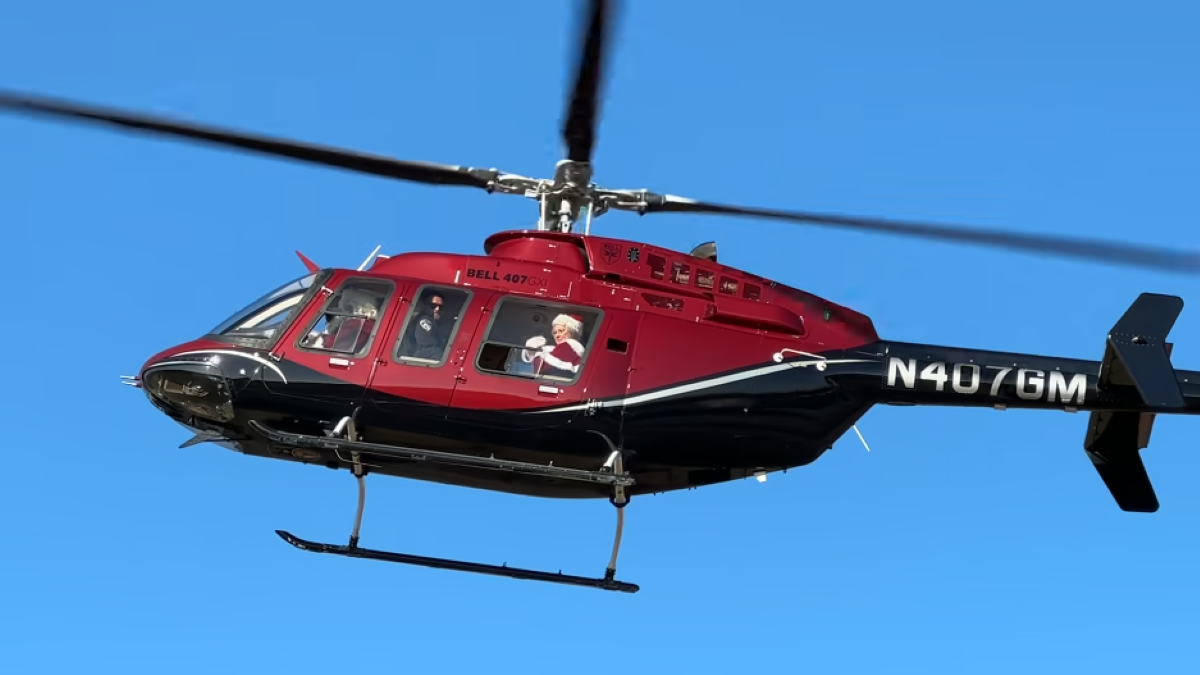 Santa brings holiday cheer to North Texas schools by helicopter – NBC 5 Dallas-Fort Worth