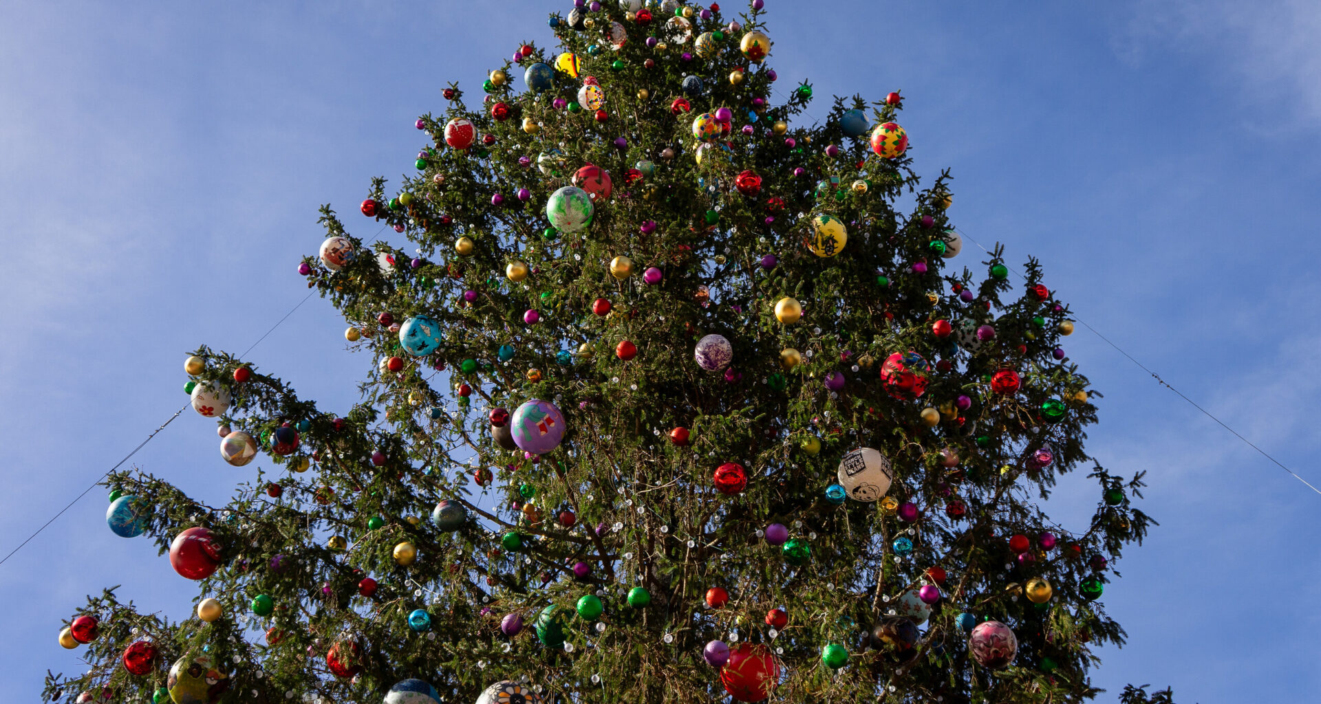 Sundance Christmas tree decorated with ornaments from North Texas artists