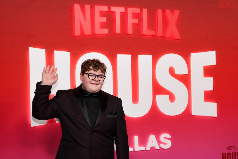 Jake Connelly, who plays Derek Turnbow on "Stranger Things," poses during red carpet opening...