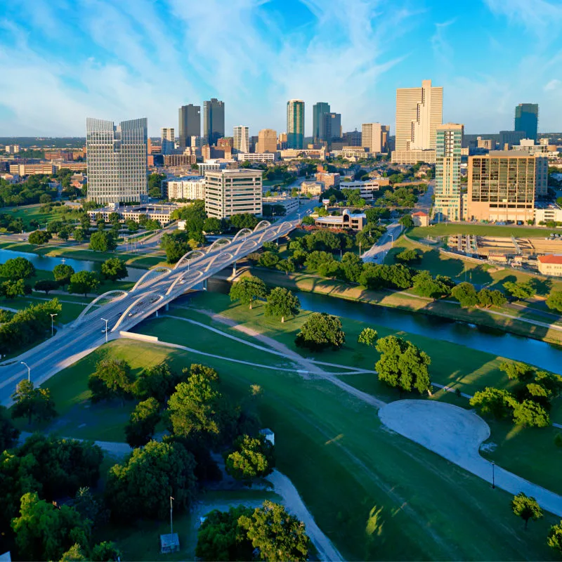 View of Fort Worth on nice day