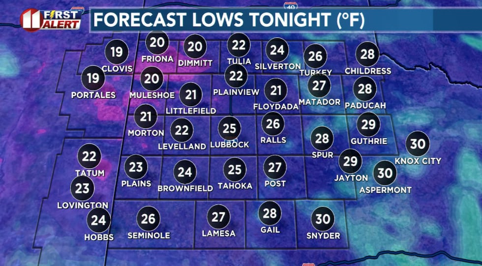 Another cold night ahead.