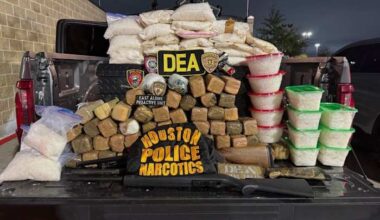 200 pounds of methamphetamine found hidden behind false wall at Houston home