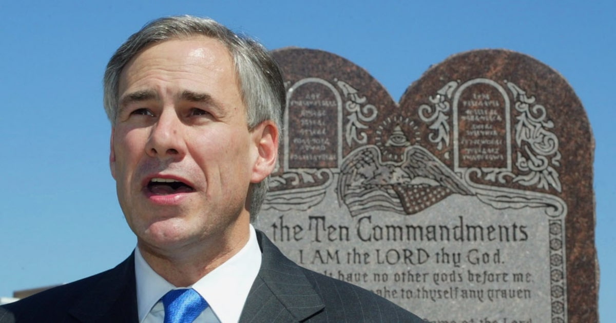 Texas mandated displaying the Ten Commandments in classrooms. What legal battles ensued?