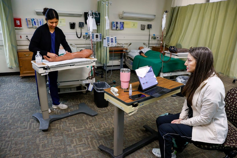 Leslie Johanson (right), an academic pediatric nursing coordinator and pediatric nurse...