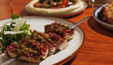 Octopus plate at Zon Zon