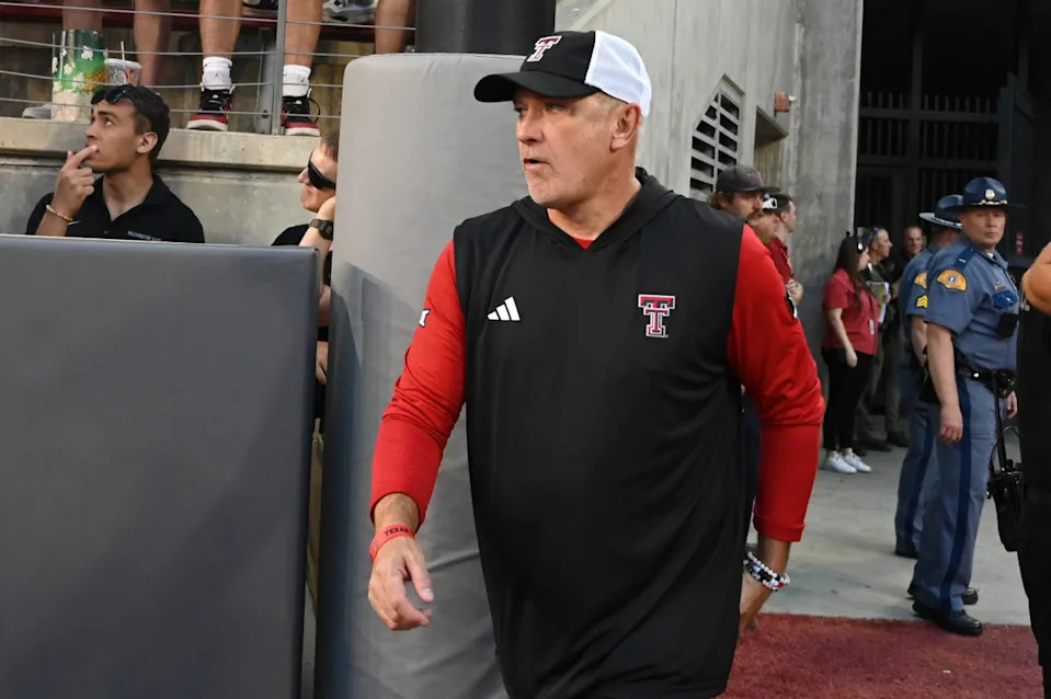 Texas Tech Red Raiders head coach Joey McGuire.James Snook-Imagn Images