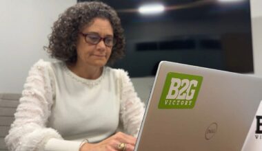 Julie Irvin Hartman is the founder and CEO of B2G Victory, a small business that assists other businesses with getting government contracts. B2G Victory was HUB certified, but with the new changes to the program, its HUB certification was not renewed, impacting the business. (Spectrum News 1/Geraldine Torrellas-Piñero)