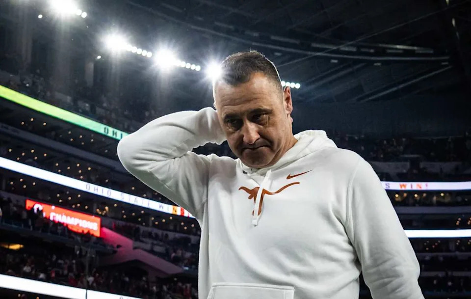 Texas Longhorns coach Steve Sarkisian.© Sara Diggins &sol; USA TODAY NETWORK via Imagn Images