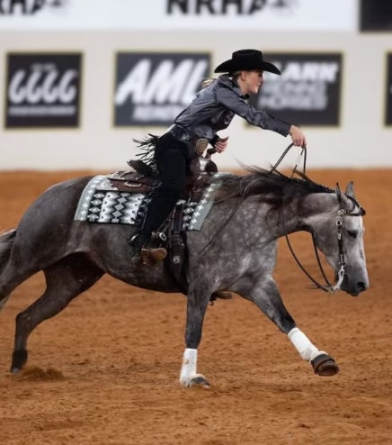 Equestrian sports run deep in the Schumacher family. Corinna herself excelled in Western riding and passed on her passion to Gina