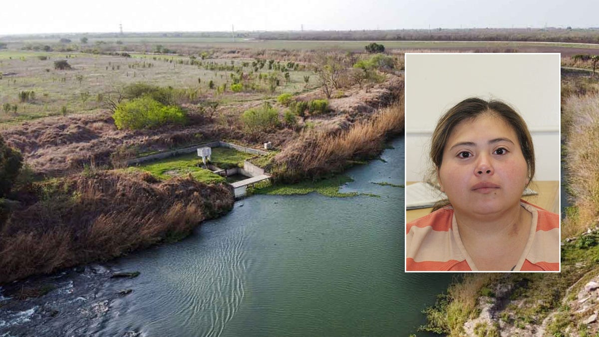 Brenda Castro mugshot and the Rio Grande