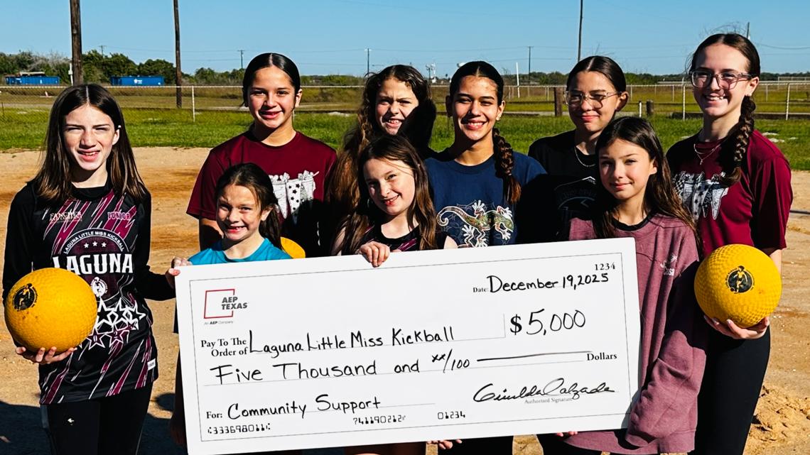 AEP donates $5,000 to Laguna Little Miss Kickball League