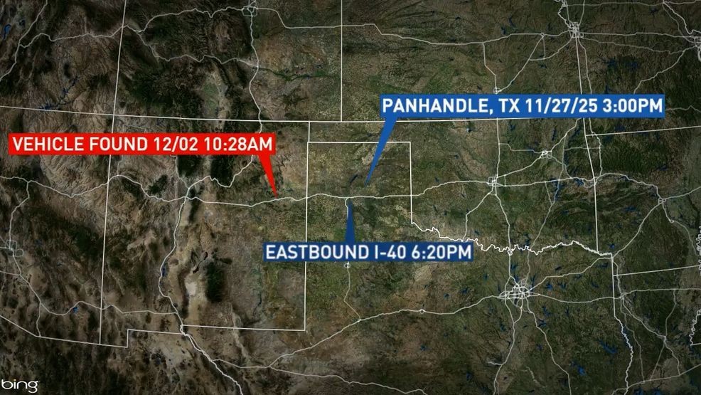 Missing Texas couple found dead in New Mexico, hypothermia suspected (KTXS/Alex Webb)