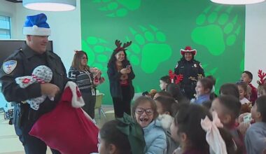 CCISD police spread Christmas cheer at local elementary schools
