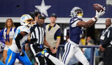Cowboys trail Chargers 21-17 at halftime in predictable shootout at AT&T Stadium