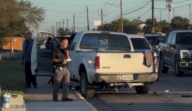 Driver arrested after stolen truck crashes near Boot Barn, police say