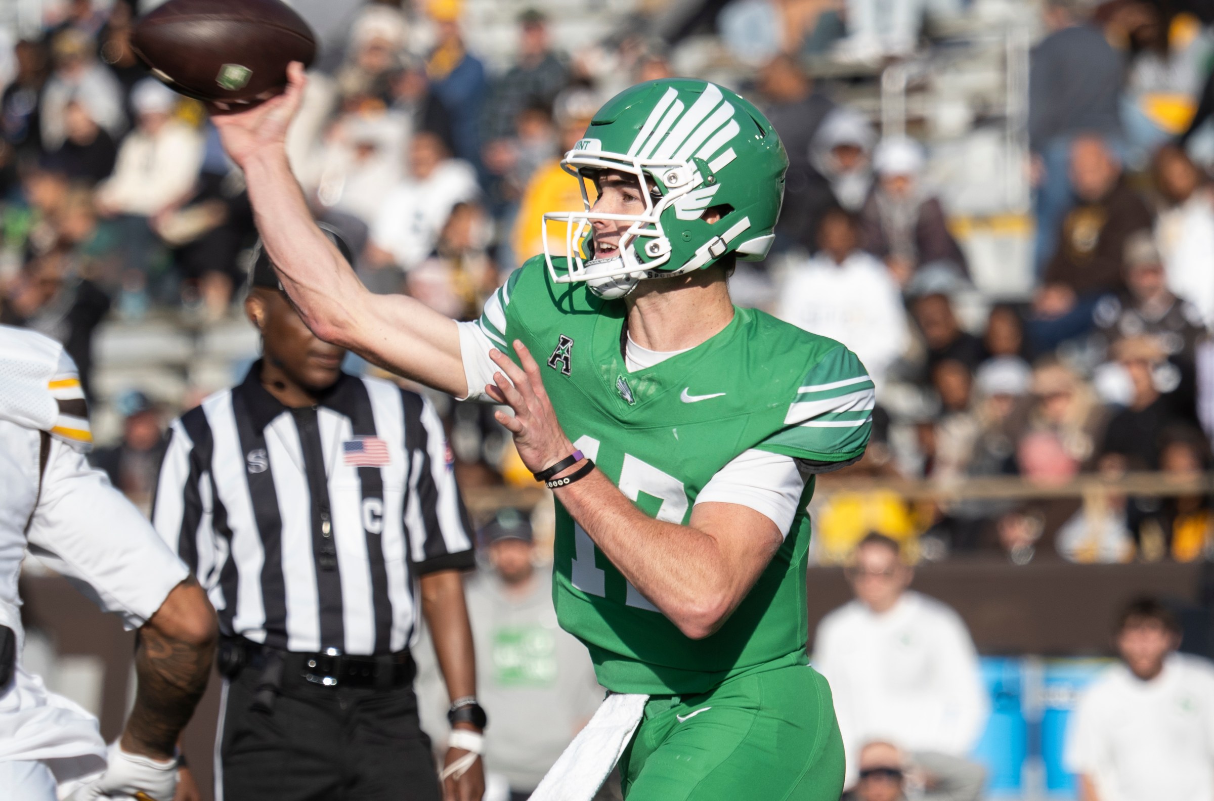 North Texas QB Drew Mestemaker collected the 17th-best passing performance in FBS history with 608 yards last week at Charlotte.