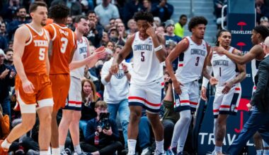 No. 5 UConn suffocates Texas in 71-63 victory