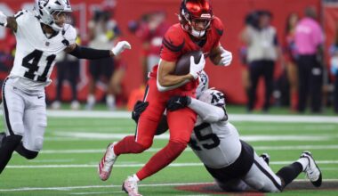Houston Texans statistics: Jayden Higgins, Jaylin Noel vs. Raiders