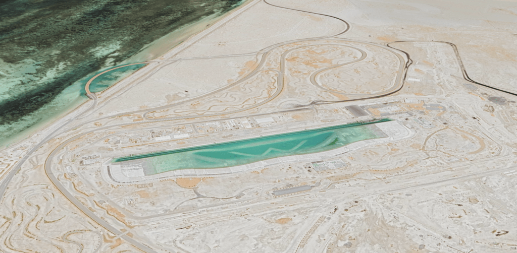 Salt water wave pool?