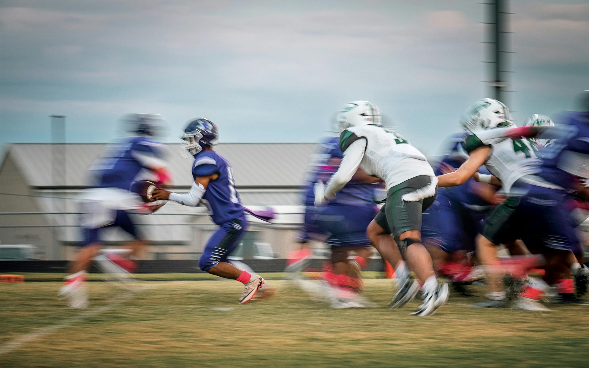 photograph of football game