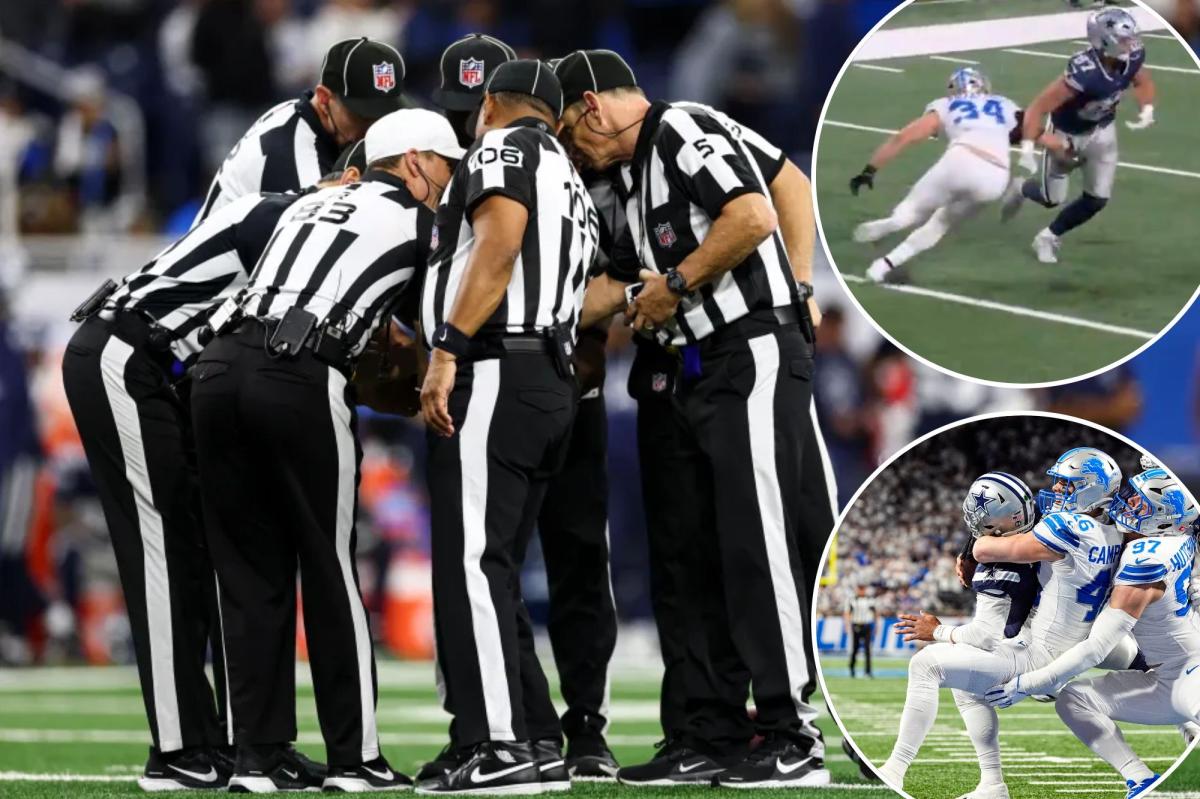 How the refs spoiled crucial Cowboys-Lions ‘TNF’ showdown