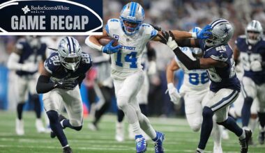 Dallas falls to Detroit, 44-30