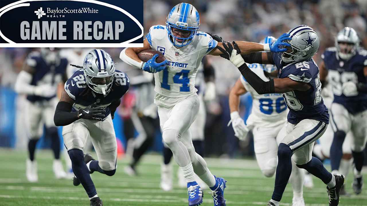 Dallas falls to Detroit, 44-30