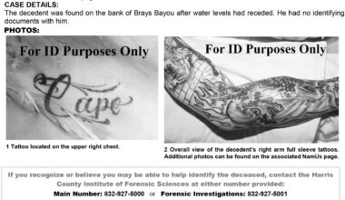 Authorities seek help identifying man after body found on bank of Houston bayou