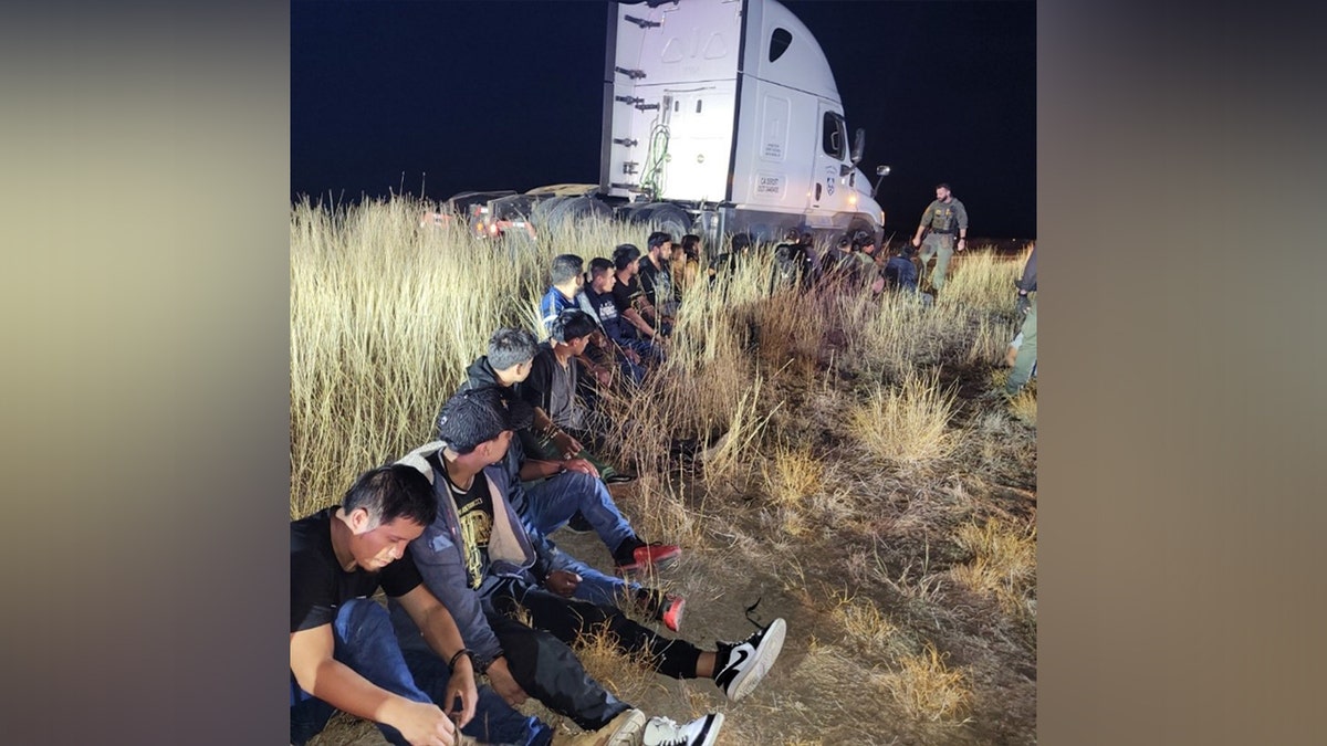 23 illegal immigrants hidden inside of the sleeper compartment in Texas