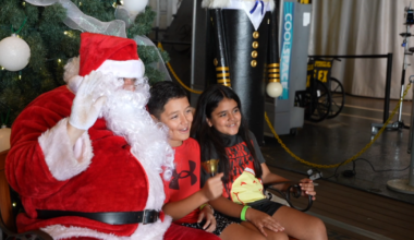 USS Lexington Museum celebrates Christmas with visit from Santa Claus