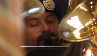 It just isn't Christmas season until the tubas play