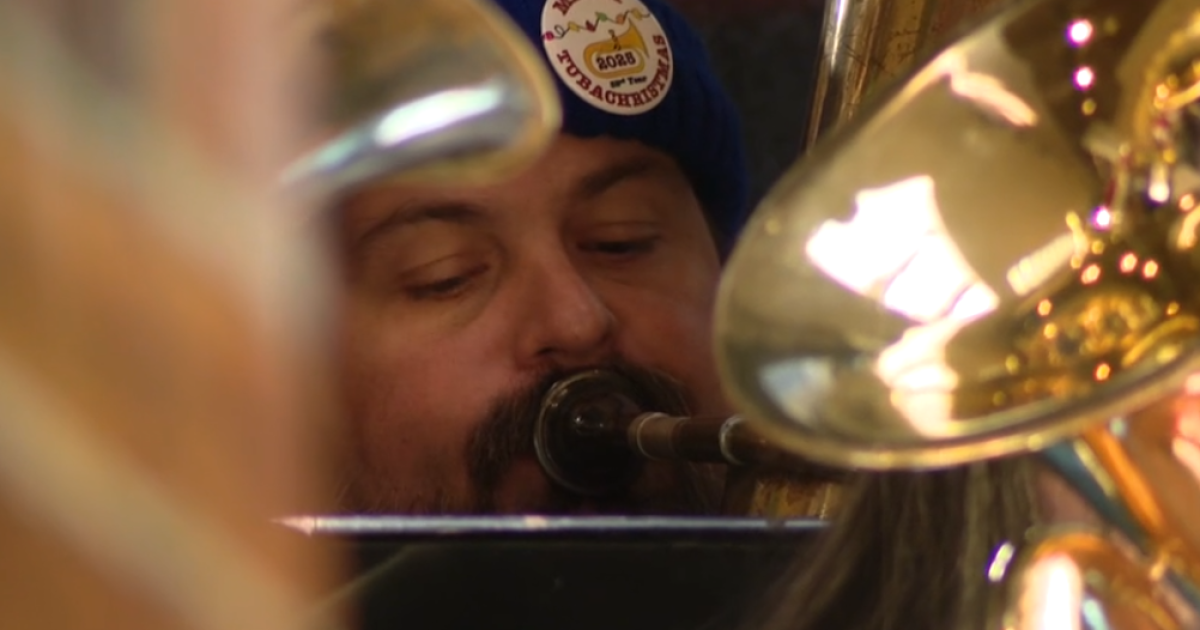 It just isn't Christmas season until the tubas play