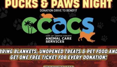 IceRays welcome dogs to Sunday game with donation drive
