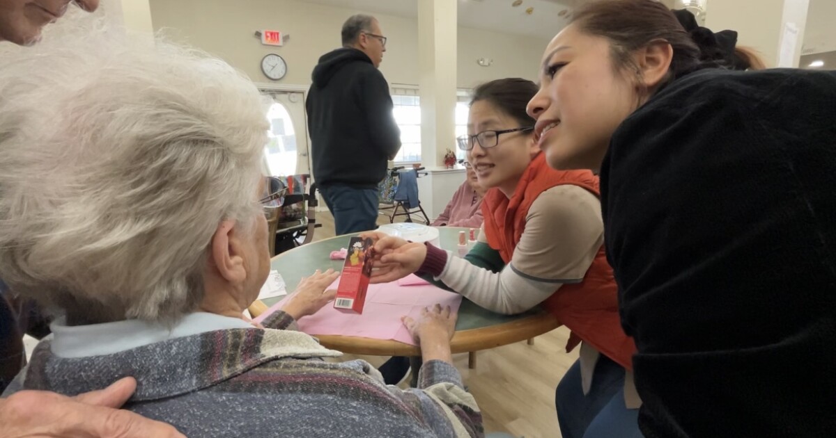 Christmas manicures bring joy to assisted living residents this holiday season