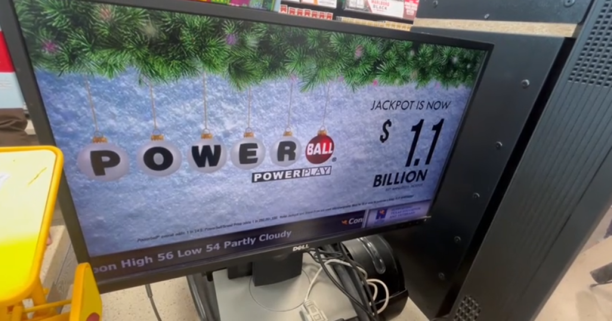 Powerball has people dreaming of a green Christmas