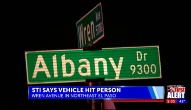 Vehicle hits person in Northeast El Paso