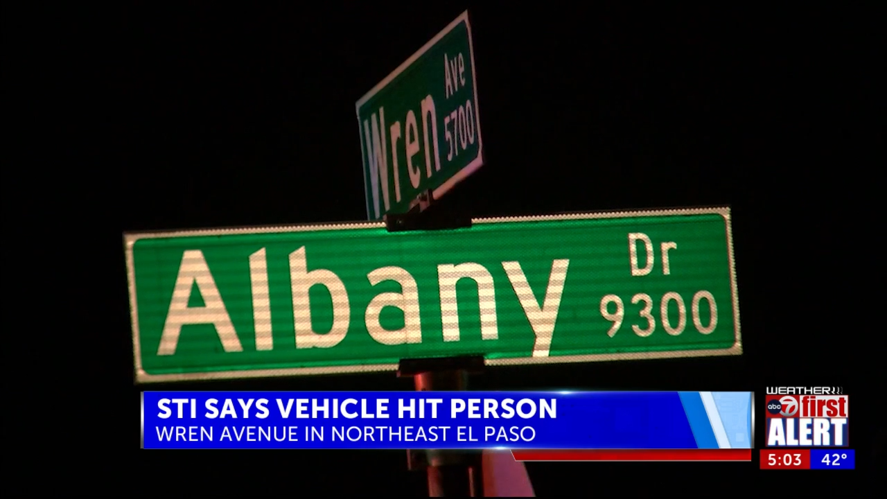 Vehicle hits person in Northeast El Paso
