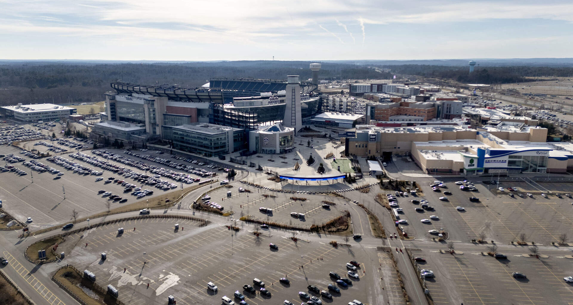 Gillette Stadium in Foxborough will host soccer games as part of 2026 FIFA World Cup. (Robin Lubbock/WBUR)