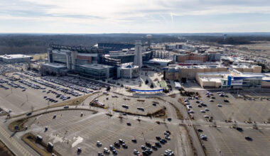 Gillette Stadium in Foxborough will host soccer games as part of 2026 FIFA World Cup. (Robin Lubbock/WBUR)