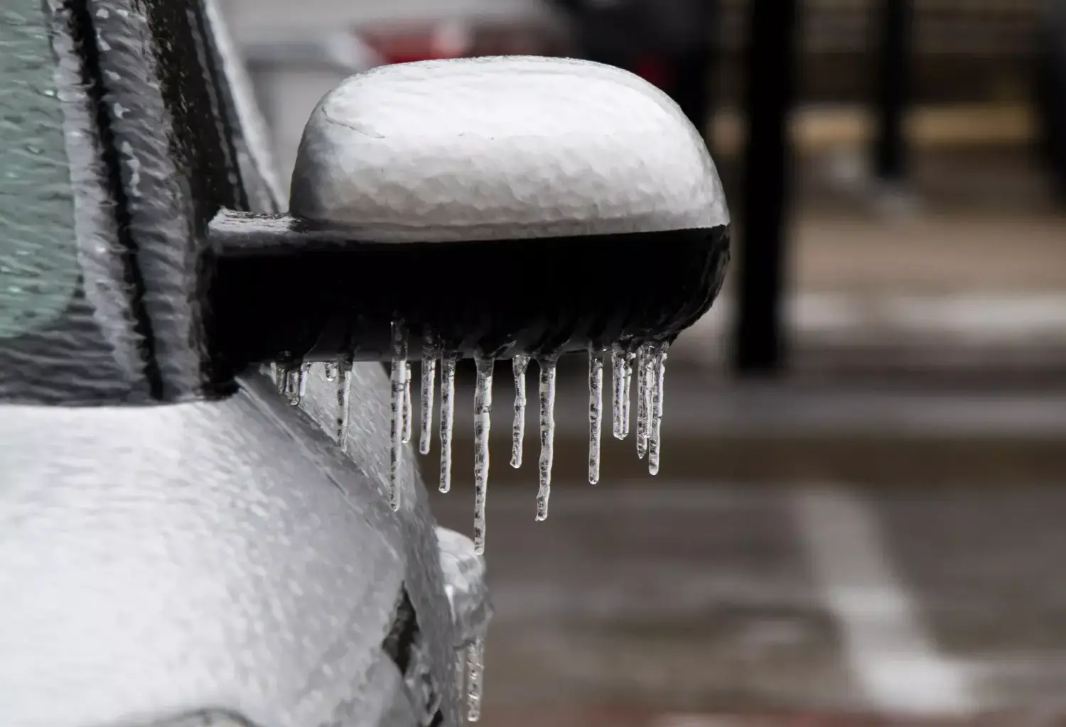 Icicles form on a car during the winter storm Thursday, Feb. 2, 2023, in Fort Worth.