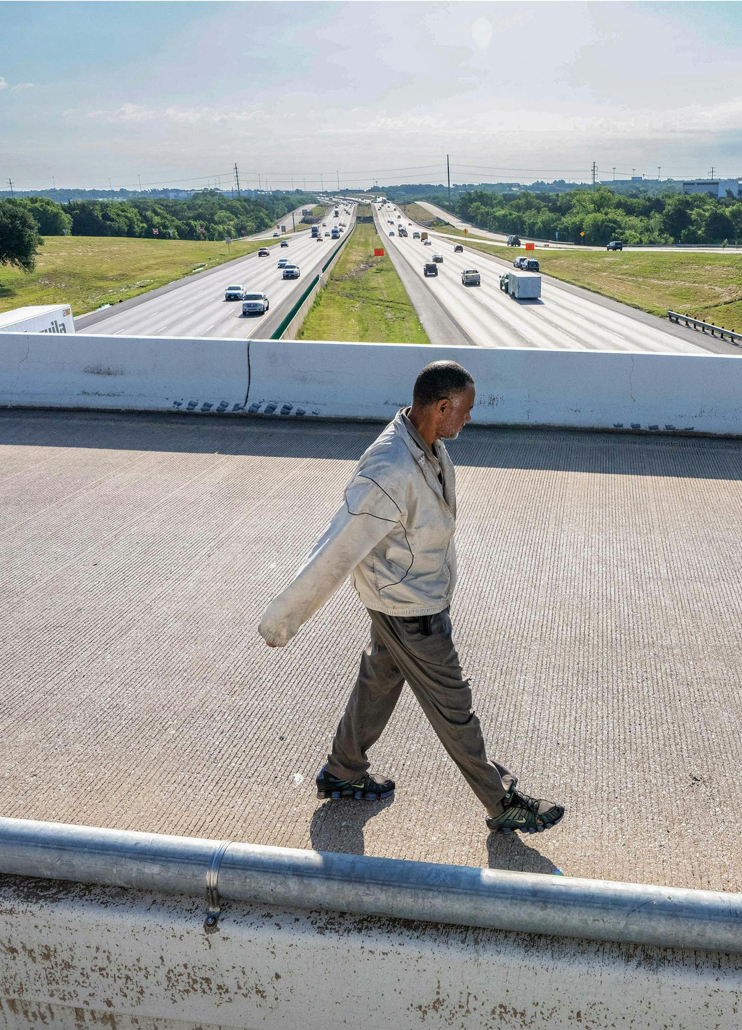 May 10 8:37 A.M. Crossing over Interstate 20 on Bonnie View Road.